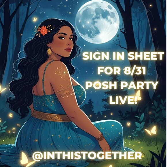 Posh Party LIVE Sign-In Sheet for Trivia/ShareChallenge/Purchases! - Picture 1 of 1